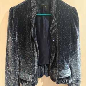 Marc Jacobs Navy Velvet Women's Blazer